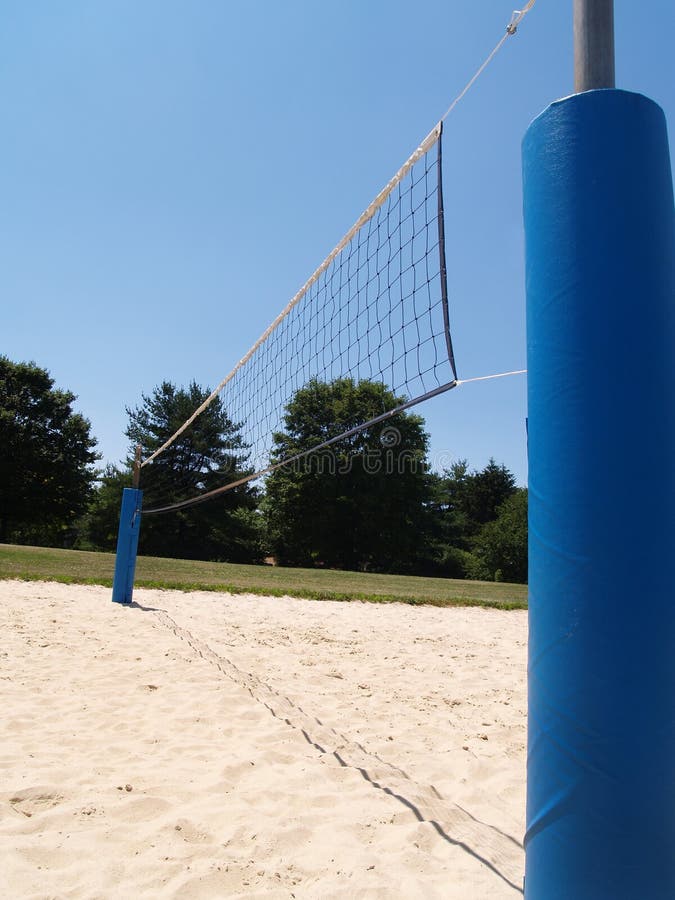 Sideview of Outdoor Volleyball Net Stock Image Image of sunshine