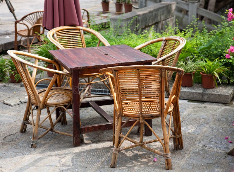 Sidewalk cafe royalty free stock photos