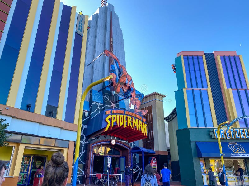 The Sidewalk in Front of the Marvel Area at Universal Studios Resort