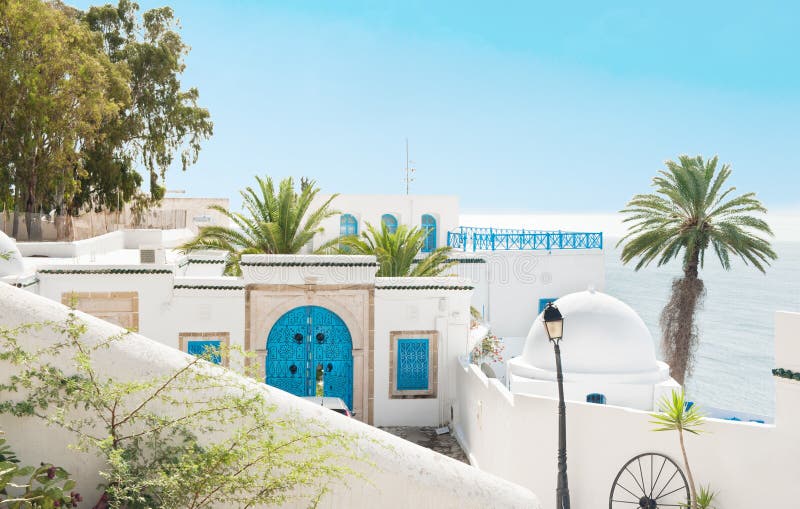 Beautiful House of Sidi Bou Said Stock Photo Image of wall, entrance