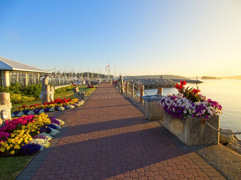 Sidney BC shore at the sunrise