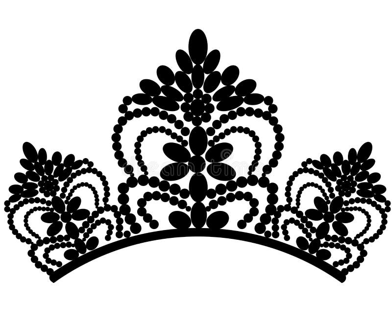 Sie? diaeresis Pi?kna elegancka luksusowa kobieca tiara z odbiciem odizolowywaj?cym na czarnym tle wektor ilustracja wektor Sie? diaeresis Pi?kna elegancka luksusowa kobieca tiara z odbiciem odizolowywaj?cym na czarnym tle wektor ilustracja wektor