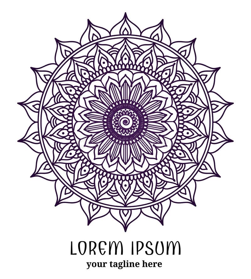 Sier rond kantpatroon stock illustratie Sier rond kantpatroon stock illustratie