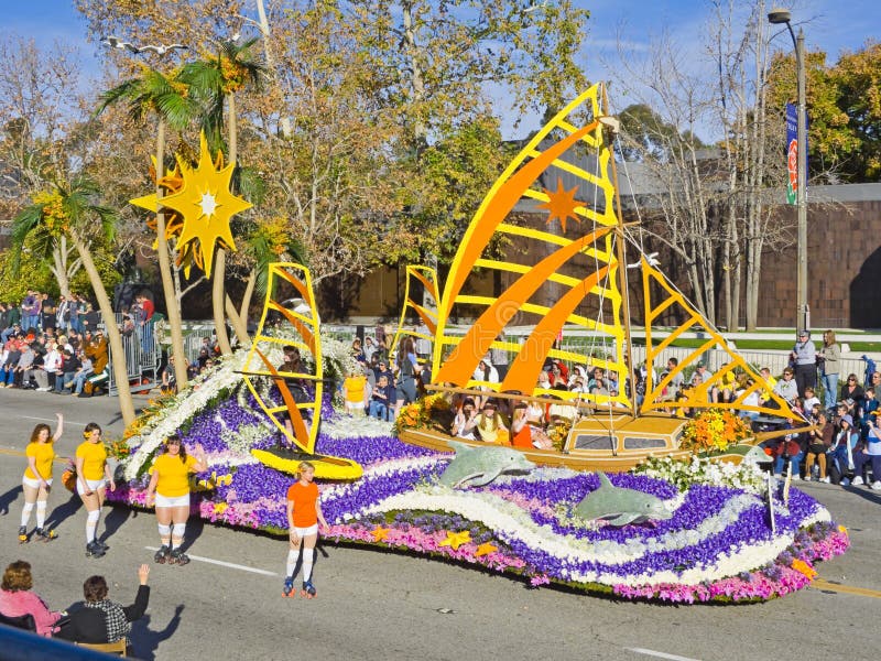 Sierra Madre S Rose Bowl Parade Float Editorial Image Image of