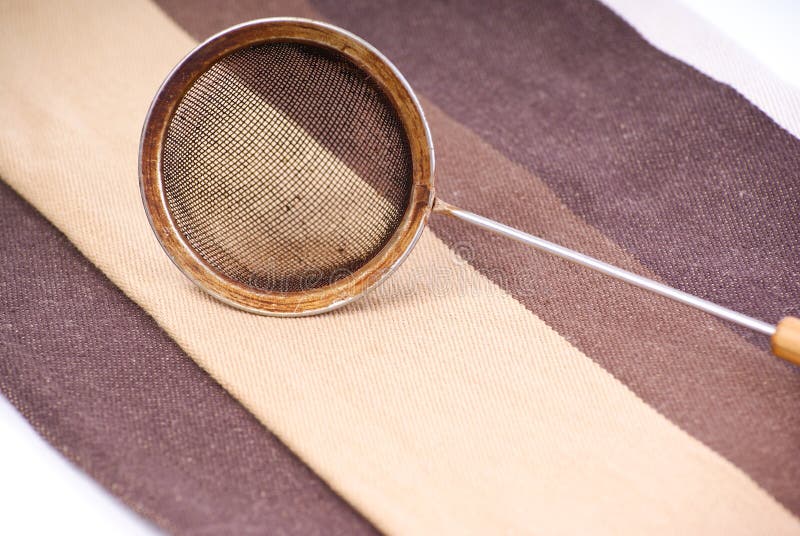 Sieve for brewing stock photo. Image of colored, service 17223208
