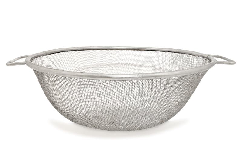 Sieve, Isolated on White Background Stock Image Image of kitchen