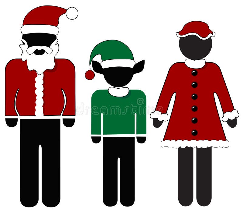 Sig.ra Claus Elf della Santa di natale illustrazione di stock Sig.ra Claus Elf della Santa di natale illustrazione di stock