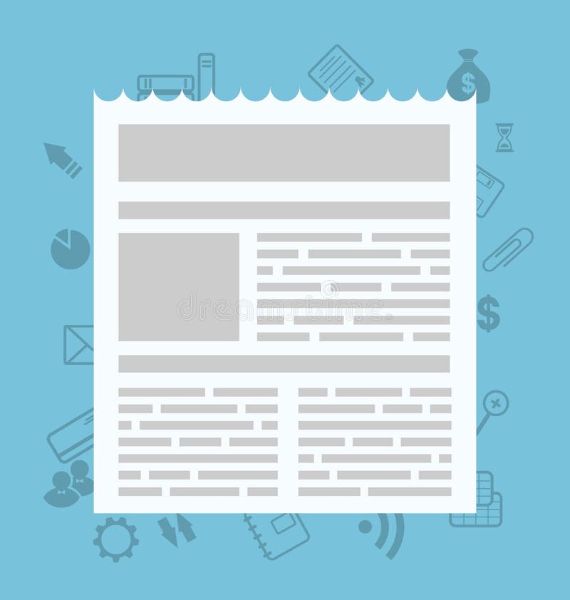 Sigh simple icon newsletter for web and application design stock illustration