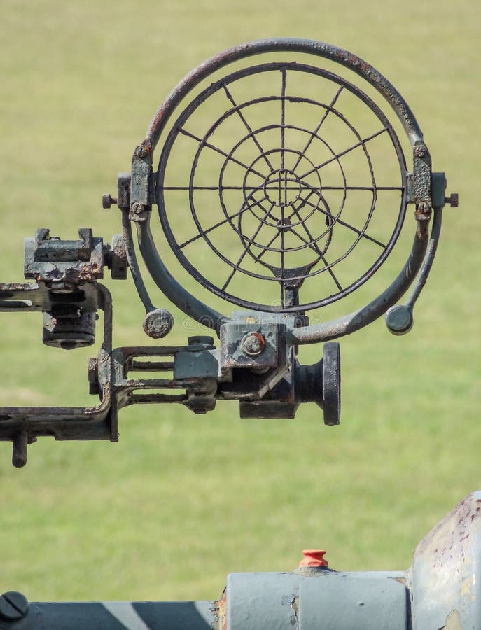 Anti Aircraft Gun Sight stock photo. Image of retired 20521006