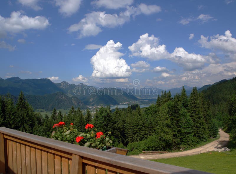 Sight to the Walchsee valley .