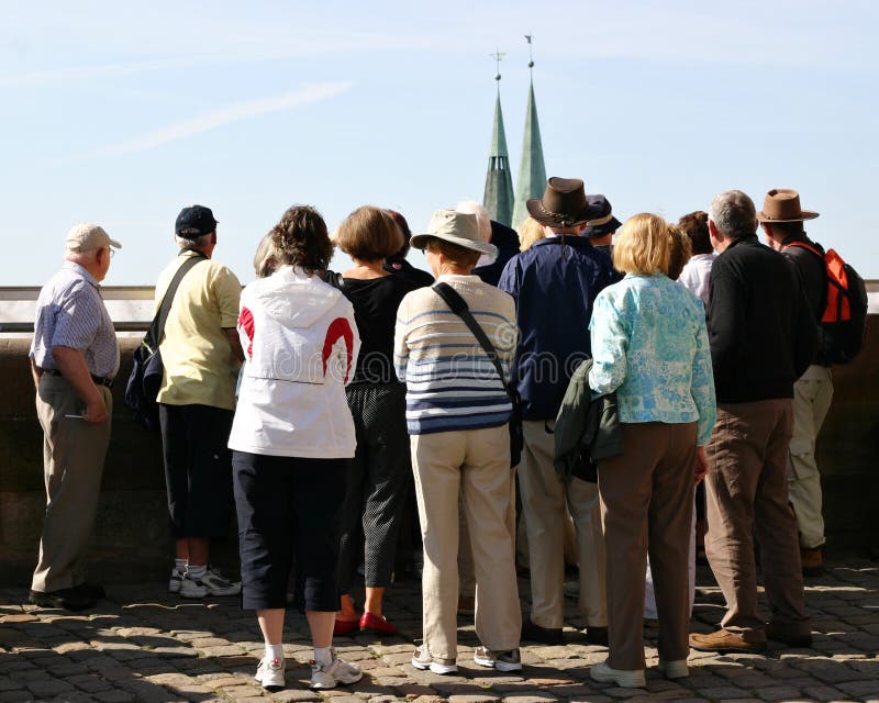 Sightseeing group stock photography