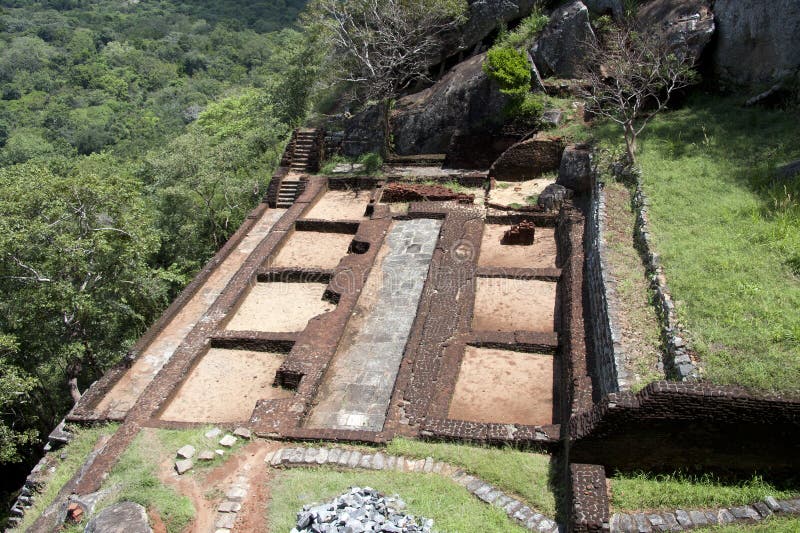 Sigiriya ruins stock image