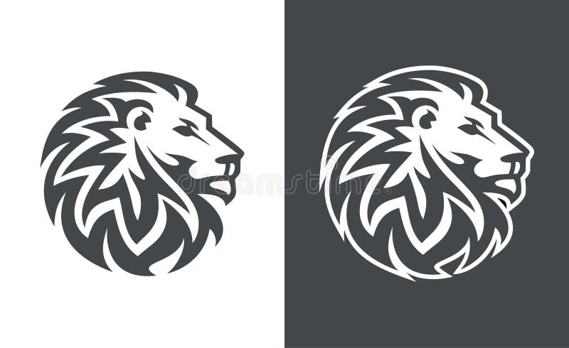 Sigla vectorului principal al leului, design abstract logo tigru abstract vector illustration