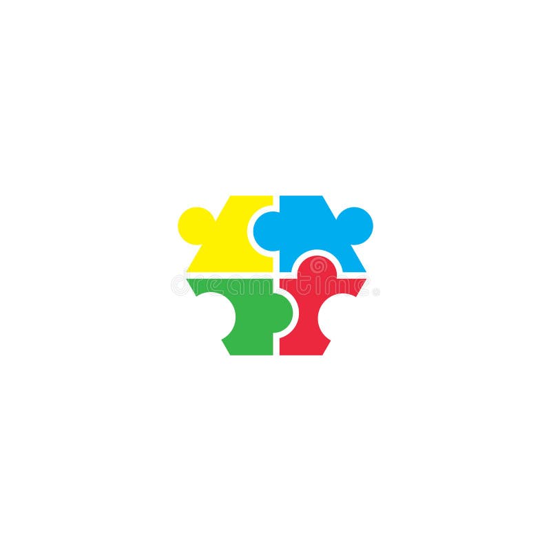 Siglă comunitară pentru puzzle royalty free illustration