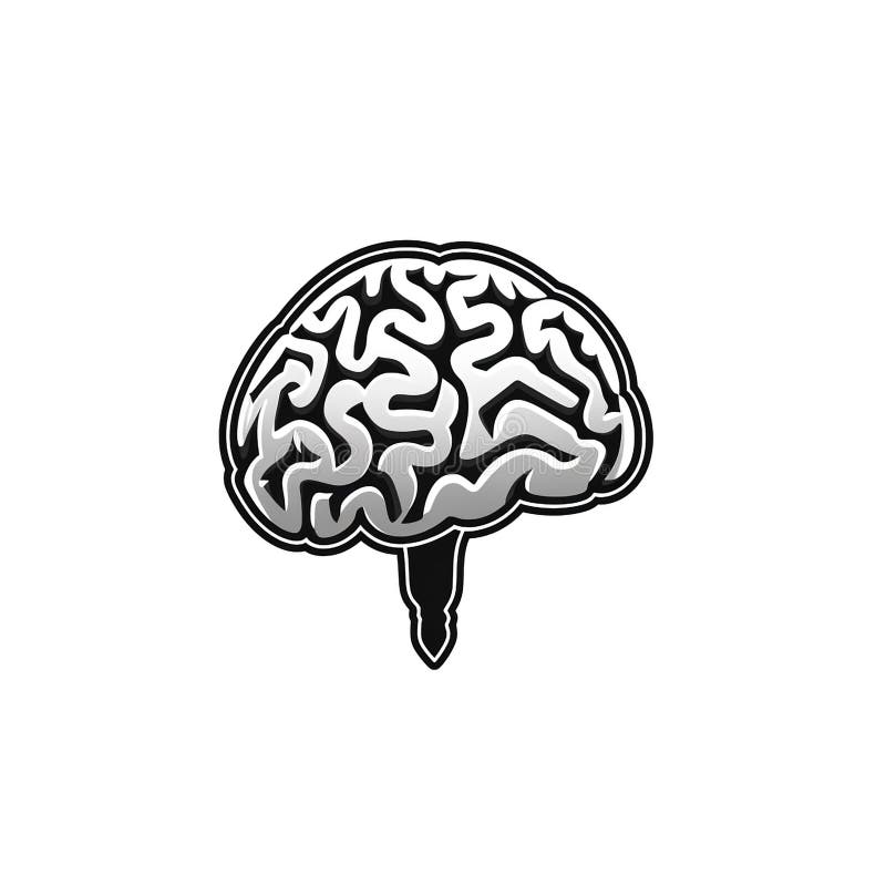 Siglă pentru creier royalty free illustration