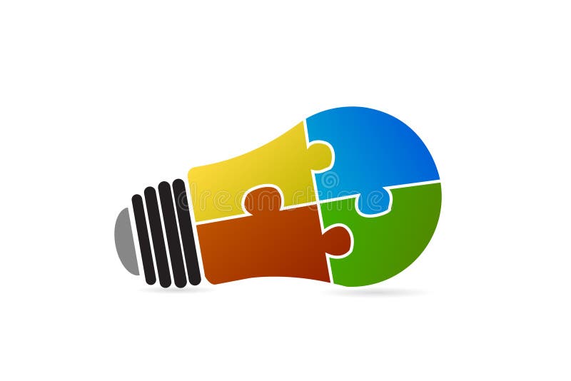 Siglă pentru puzzle royalty free illustration