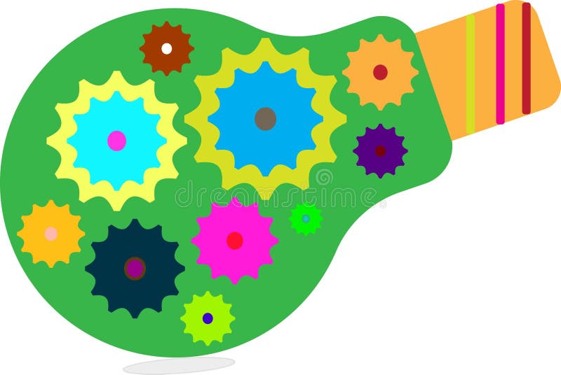 Siglă pentru puzzle stock illustration