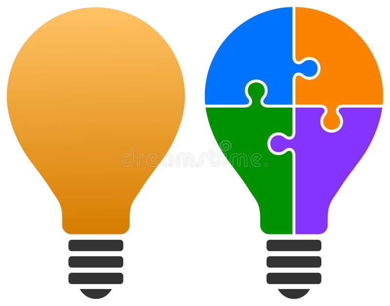 Siglă pentru puzzle vector illustration