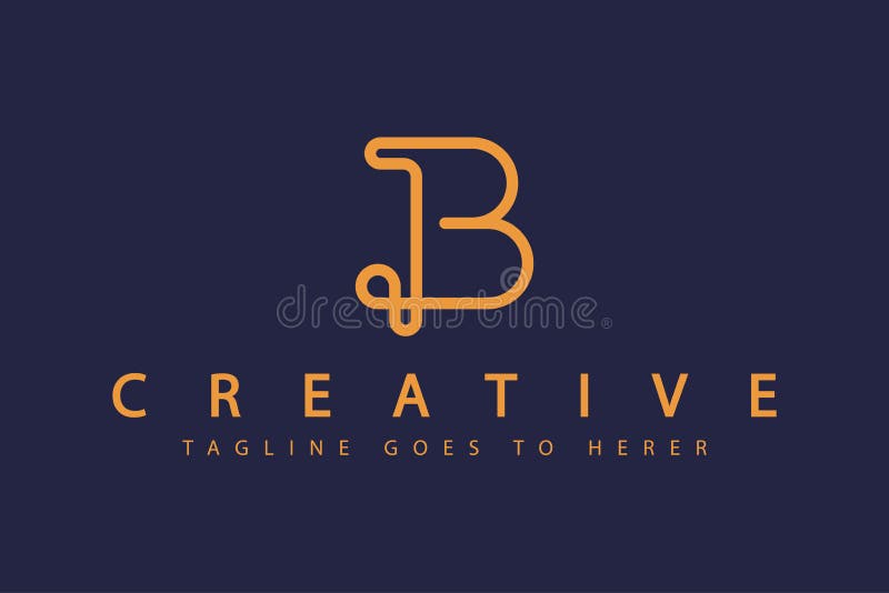 Siglă prin design creativ unic și de lux modern royalty free illustration