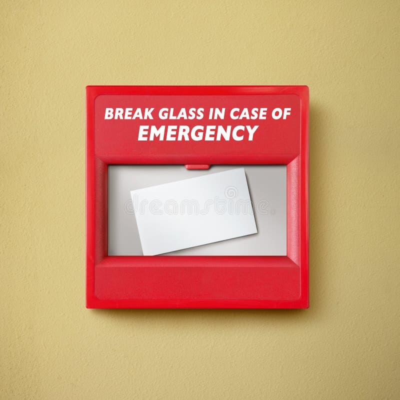 Break Glass In Emergency Stock Photo Image Of Hose Safety