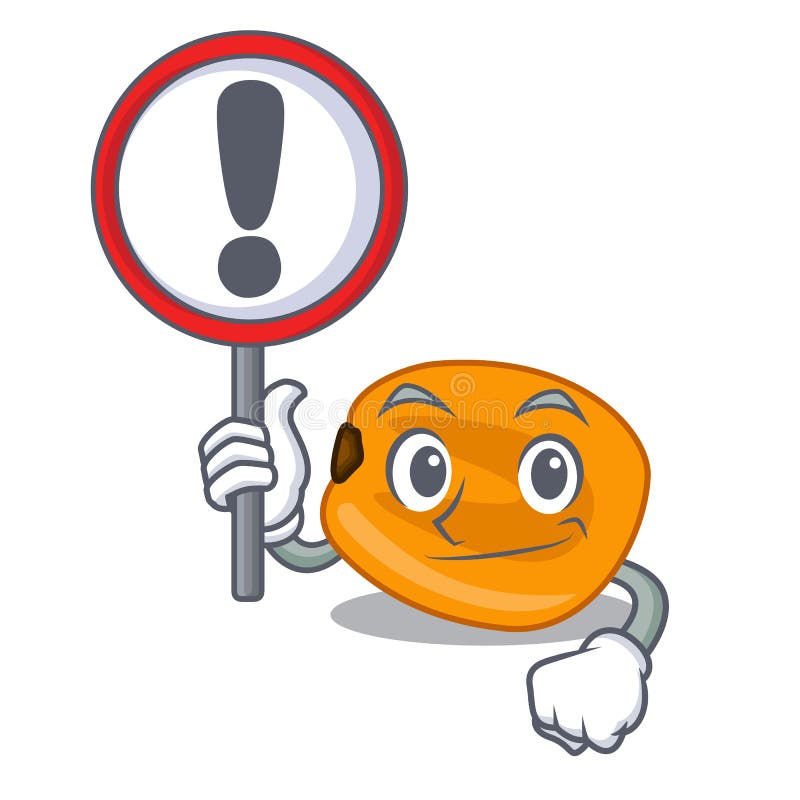 With sign corn nuts in the character bowl royalty free illustration