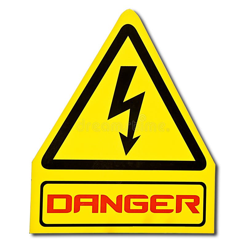 The Sign of danger of electricity