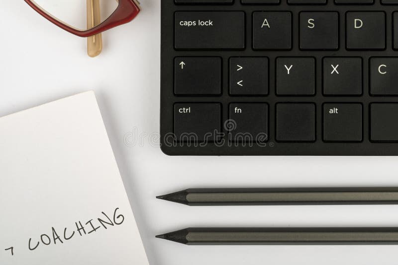 Sign displaying 7 Coaching. Business idea Refers to a number of figures regarding business to be succesful Computer stock image