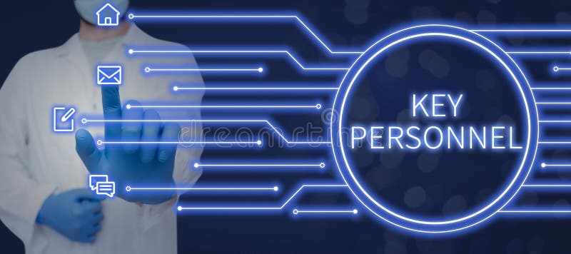Text showing inspiration Key Personnel. Business showcase Program Directors Principal Investigator Project Executives stock images