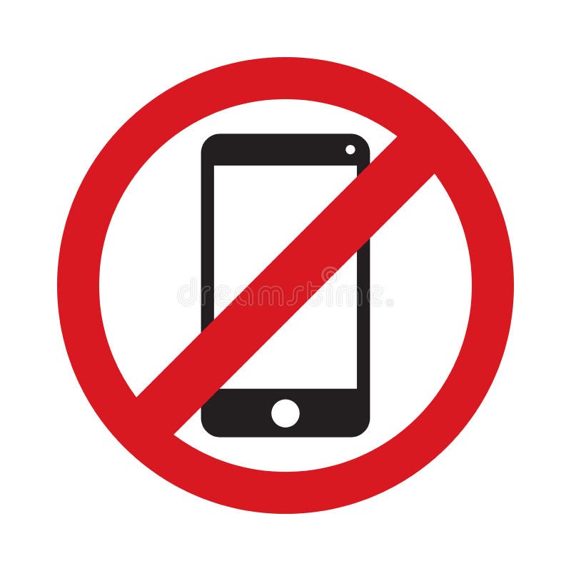 Sign do not use mobile phone. Ndon`t talk smartphone sign icon in flat style. Vector design danger illustration for you project