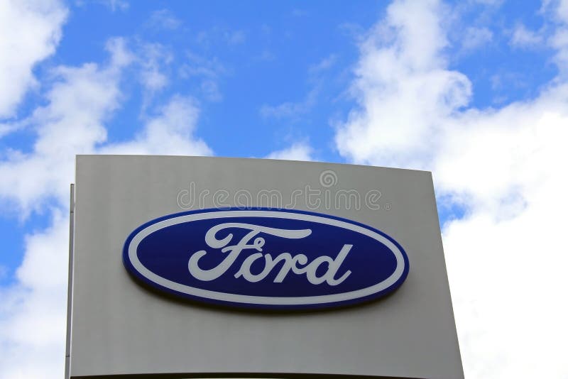 Sign Ford against Sky royalty free stock photography