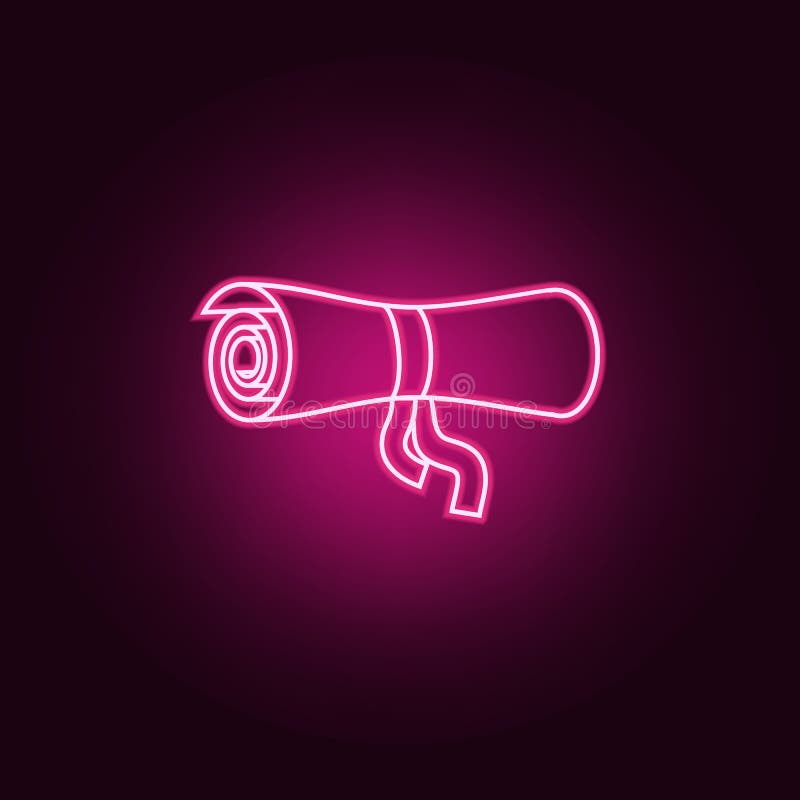 Sign game protection icon. Elements of Game in neon style icons. Simple icon for websites, web design, mobile app, info graphics royalty free illustration