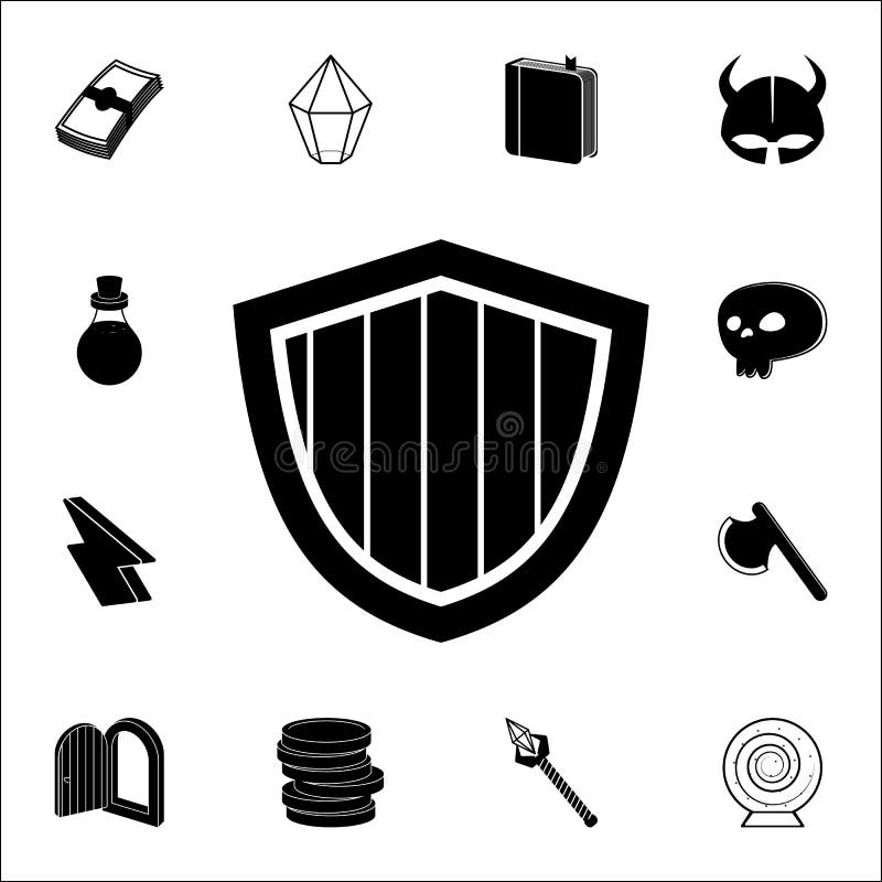Sign game protection icon. Game icons universal set for web and mobile royalty free illustration