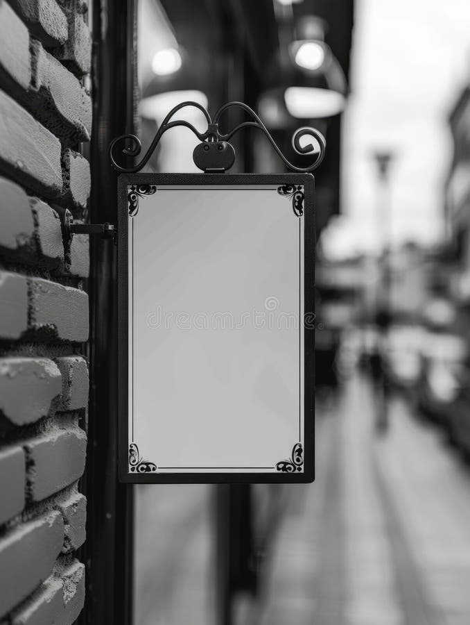 A Sign Hanging on a Brick