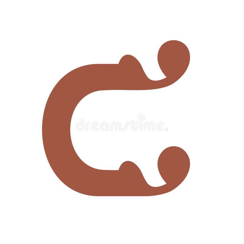 Sign of the Letter C. Vector Illustration. Stock Vector Illustration