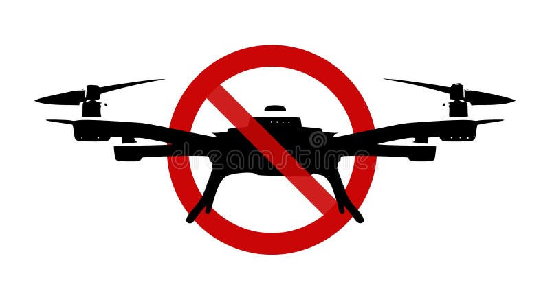 Sign: No drone zone! photo. forbiden - 118701488