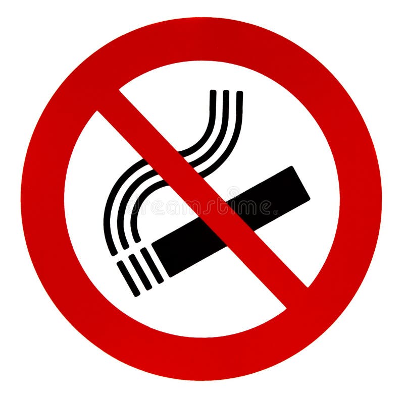 Sign no smoking stock illustration