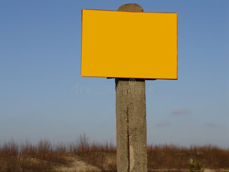 Sign post - ready to fill in