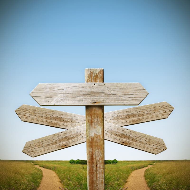 Sign and roads