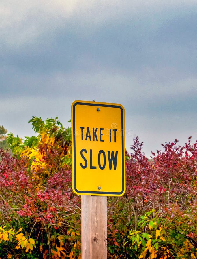 Slow meaning. Slow please sign.