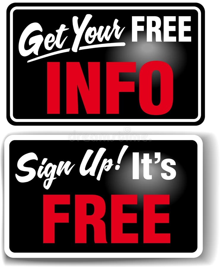 Sign up Free INFO Store Sign Set