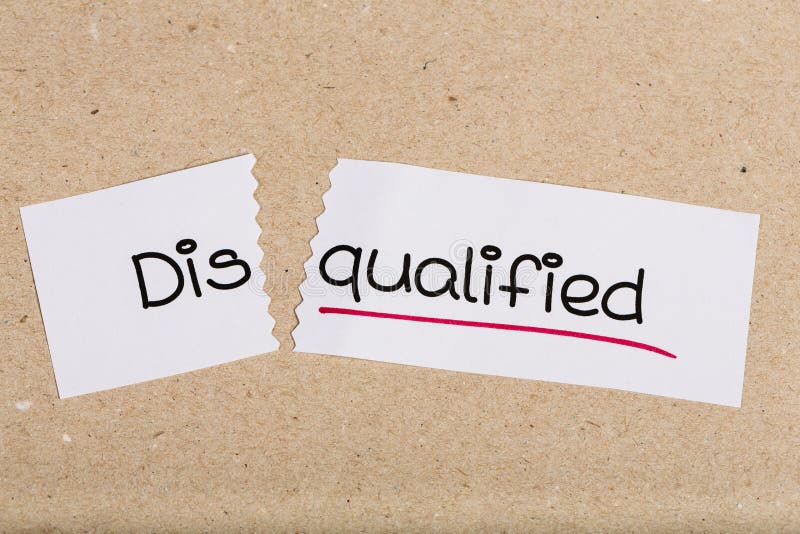 Sign With Word Disqualified Turned Into Qualified Stock Photo Image sign-with-word-disqualified-turned-into-qualified-stock-photo-image