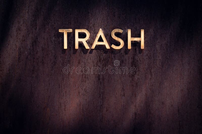 https://thumbs.dreamstime.com/b/sign-word-trash-bold-golden-lettering-against-dark-background-vivid-featuring-bright-gold-283864234.jpg