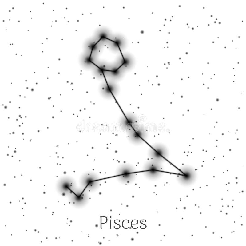 Sign Zodiac Pisces, White Sky Background, Realistic Stock Vector - Illustration of human, futuristic: 112036052