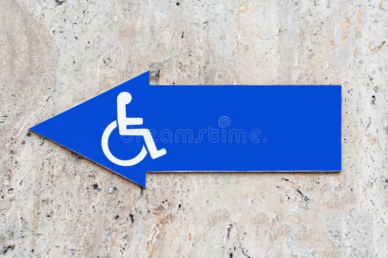 Signage deficiente imagem de stock royalty free Signage deficiente imagem de stock royalty free
