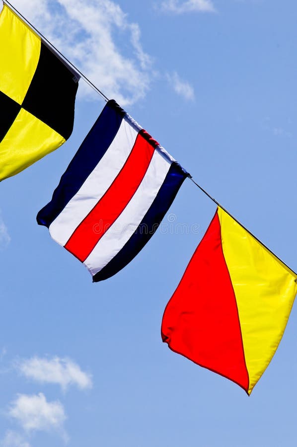Signal flags stock photos Signal flags stock photos