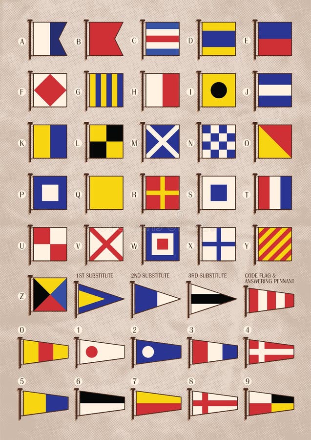 Maritime Signal Flags vector illustration Maritime Signal Flags vector illustration