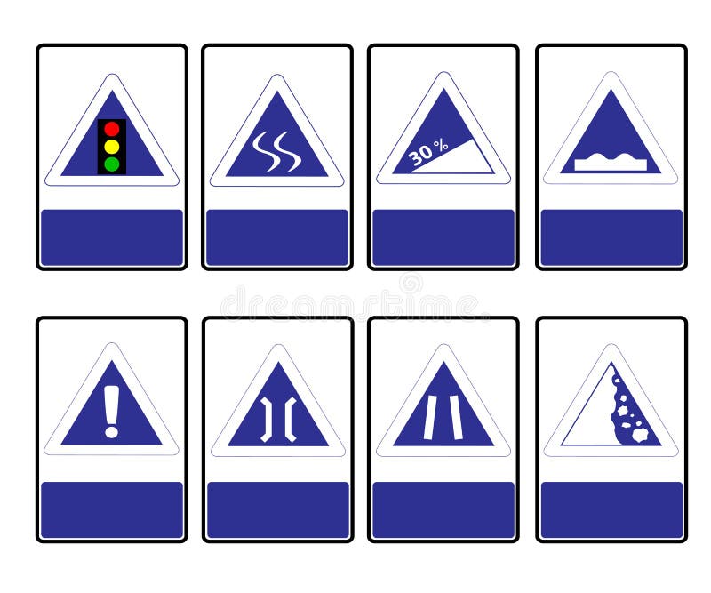 Signalisation Triangulaire Bleue Illustration de Vecteur Illustration du stationnement