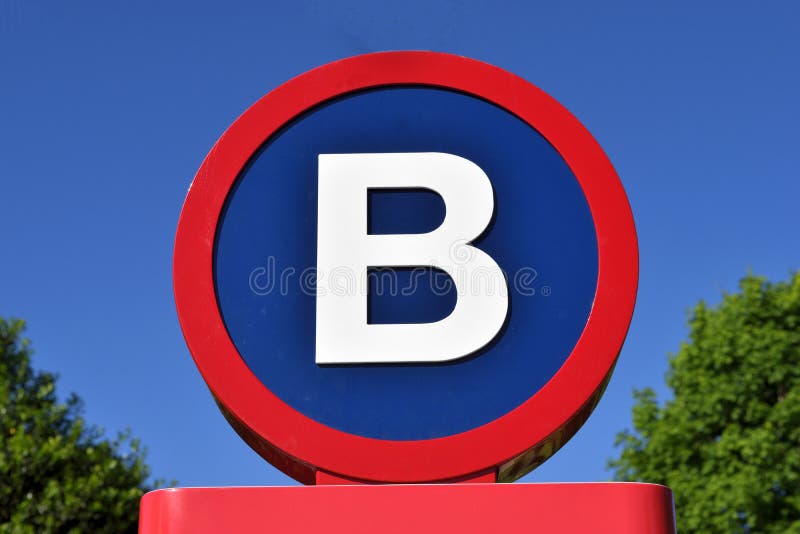 Signe avec la lettre B photo libre de droits Signe avec la lettre B photo libre de droits