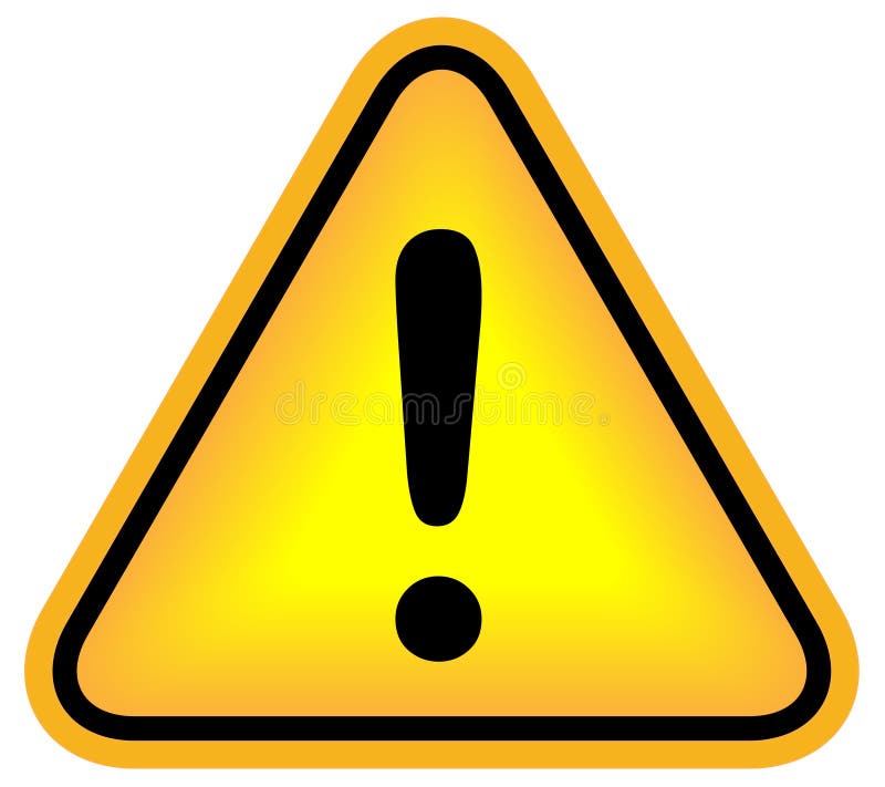 Signe d'exclamation d'attention illustration libre de droits