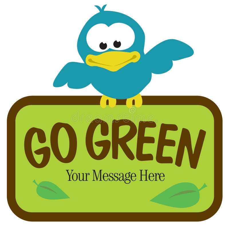 Illustration of isolated bird with sign (add your own text). Illustration of isolated bird with sign (add your own text)